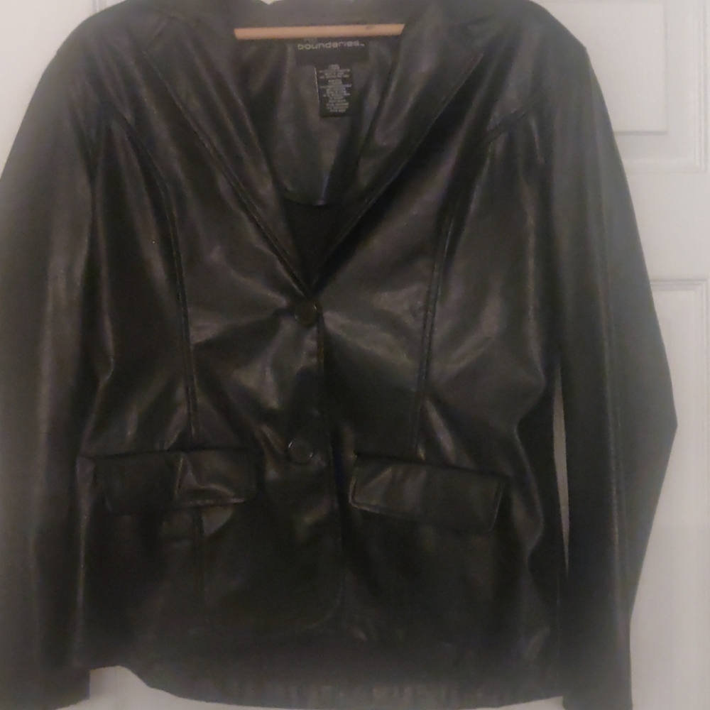 Black pleather jacket